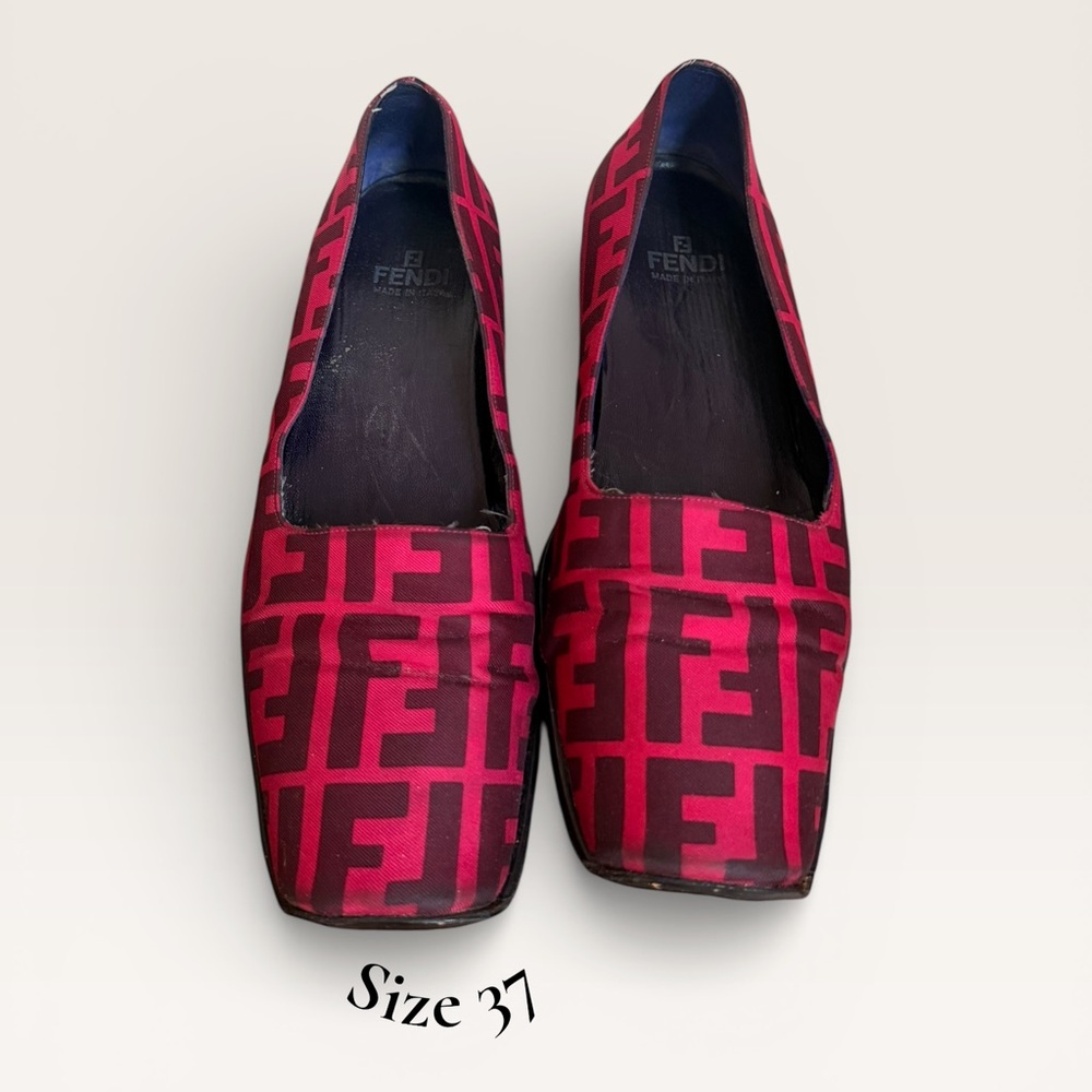 Fendi Magenta Loafers